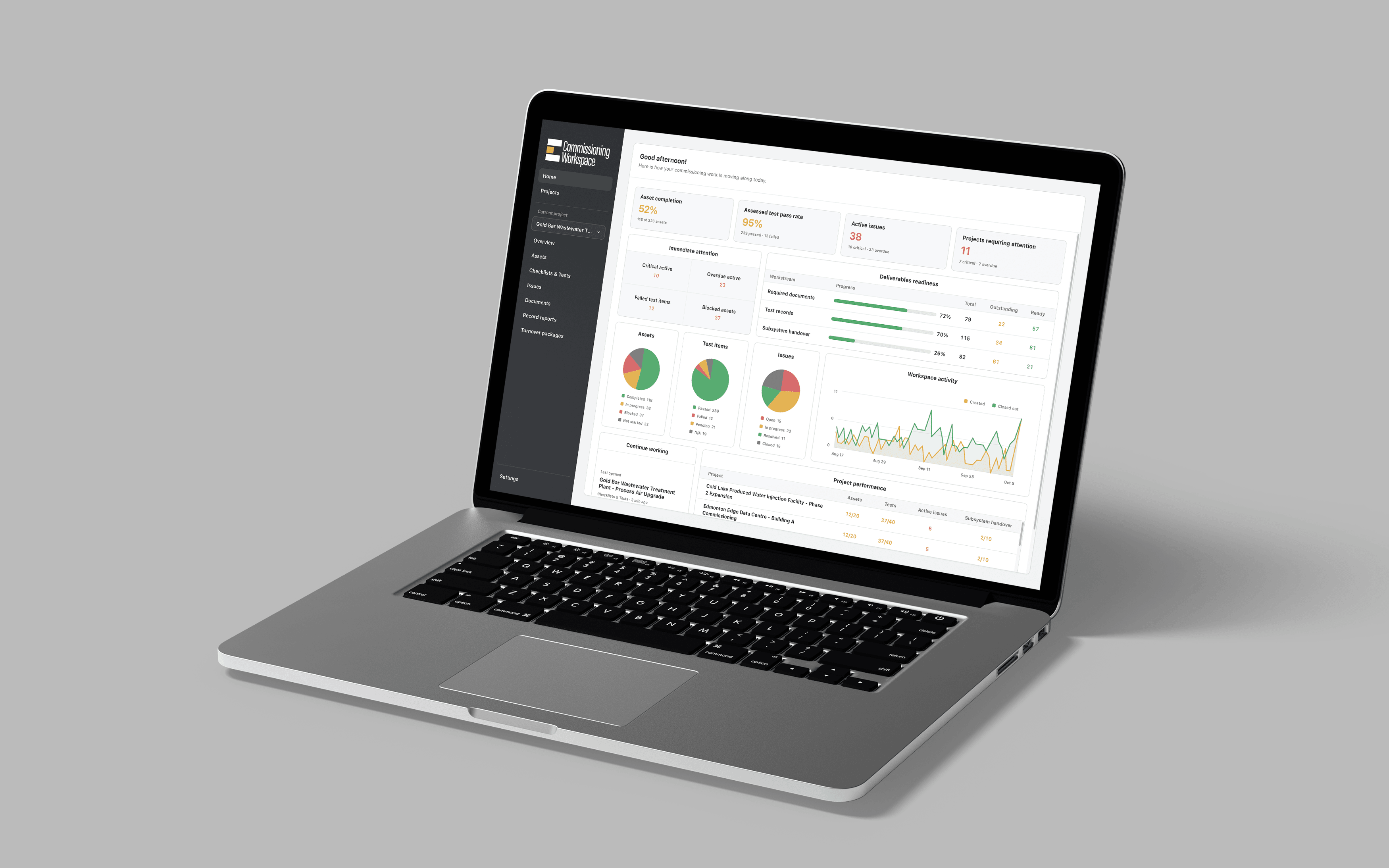 Commissioning Workspace project preview